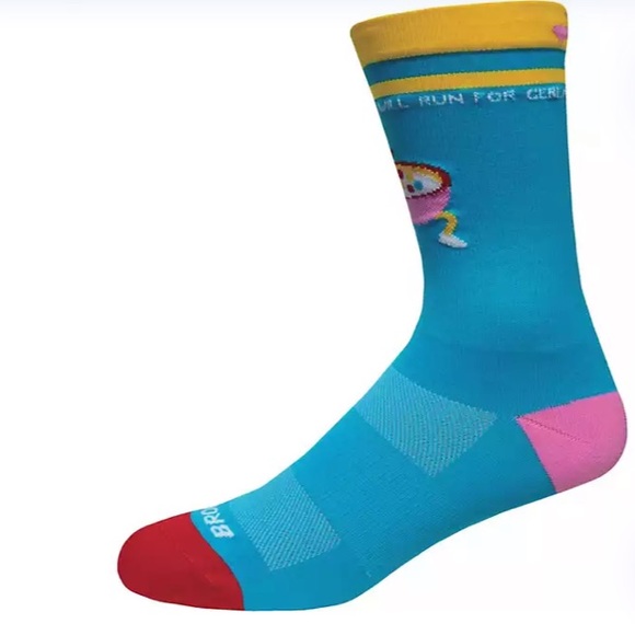 NWT Brooks Tempo knit unisex Blue Cereal Socks - Picture 5 of 5